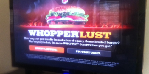 Direct TV Subscribers: FREE Burger King Whopper