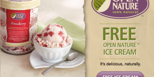 Safeway: FREE Open Nature Ice Cream (1st 15,000!)