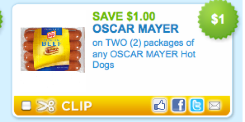 New $1/2 Oscar Mayer Hot Dogs Coupon