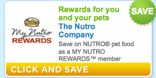 High Value Nutro Pet Food Coupon + PetSmart Deal
