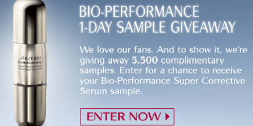 Free Shiseido Bio-Performance Sample (1st 5,500!)
