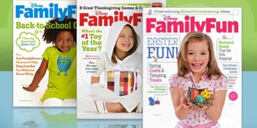 Disney Family Fun Magazine Subscription Only $3.50