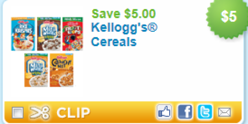 *HOT!* $5 Off 5 Kellogg’s Cereal Coupon (Now Printing!?)