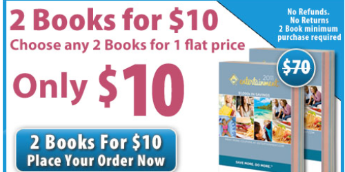 2011 Entertainment Books Only $6 Each Shipped + 17.5% Cash Back