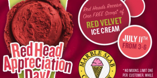 Marble Slab Creamery: FREE Ice Cream for Red Heads