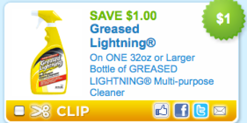 High Value $1/1 Greased Lightning Cleaner Coupon
