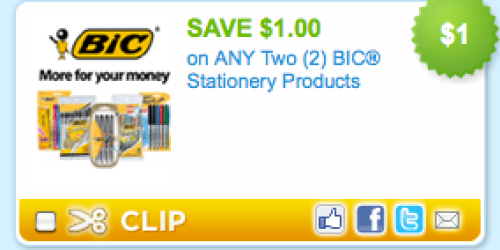 *HOT!* New $1/2 Bic Stationary Products Coupon