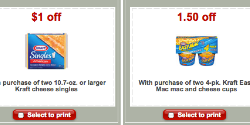 Target: New & Reset Kraft Store Coupons
