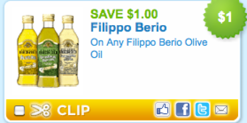 New $1/1 Any Filippo Berio Olive Oil coupon