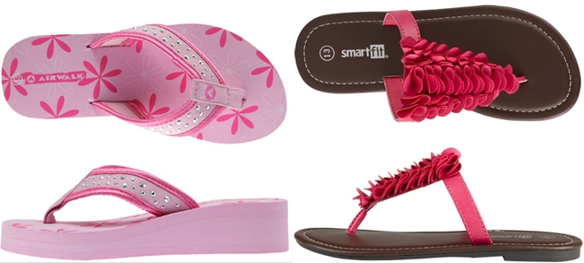 payless airwalk flip flops