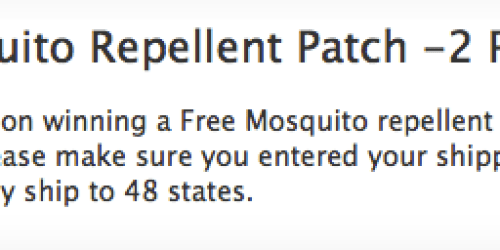 FREE Mosquito Repellent Patch 2 Pack (Facebook)