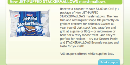 Kraft First Taste: New $1/1 Jet-Puffed Stackermallows marshmallows Coupon?!