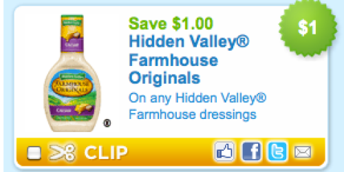 Coupons.com: New Hidden Valley, Frigo Cheese, Ziploc, KC Masterpiece Coupons + More