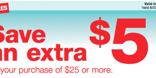 Staples: $5 Off $25 Purchase Coupon