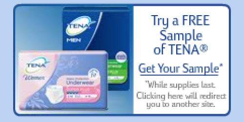 Free Tena Sample (Still Available)