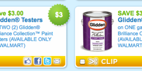 Coupons.com: 2 New Glidden Paint Coupons