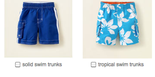 The Children's Place: FREE Shipping + 20% Off = Swim Trunks ONLY $2.39 shipped + More