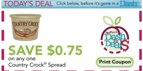 New $0.75/1 Country Crock Spread Coupon