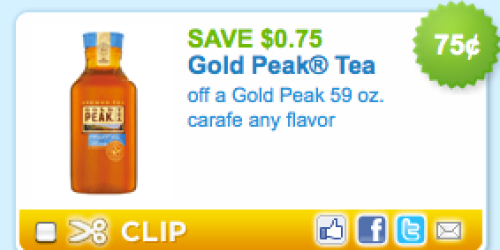 New $0.75/1 Gold Peak Tea Coupon + More