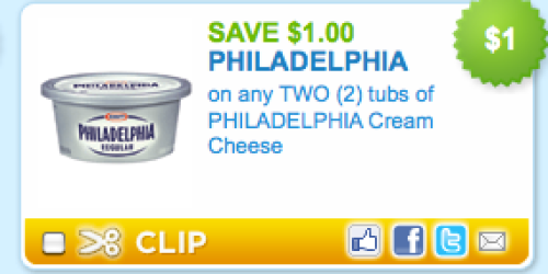 New $1/2 Philadelphia Cream Cheese Coupon