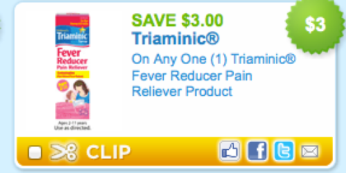 High Value $3/1 Triaminic Coupon = Better than FREE At Rite Aid