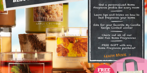 Bath & Body Works: 3 FREE Mini Candles + FREE Tote W/ Any Home Fragrance Purchase (9/17)