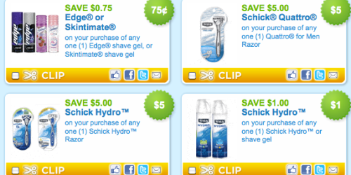 **SMOKIN' HOT** Schick Razor Coupons = FREE at CVS & Walgreens Starting 9/25