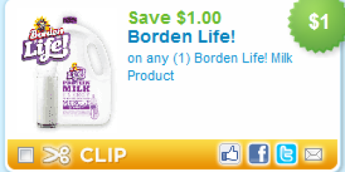 New $1/1 ANY Borden Life! Milk Coupon (No Size Restrictions!)
