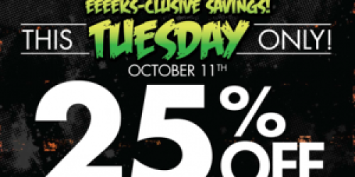 Party City: 25% Off Entire Purchase (10/11 Only)