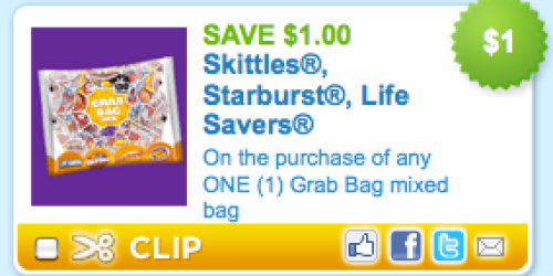 Coupons.com: New $1/1 Skittles, Starburst, Life Savers Mixed Bag Coupon