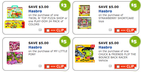 Lots of New High Value Hasbro Toy Coupons