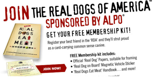 FREE ALPO "Real Dogs" Membership Kit (Facebook)