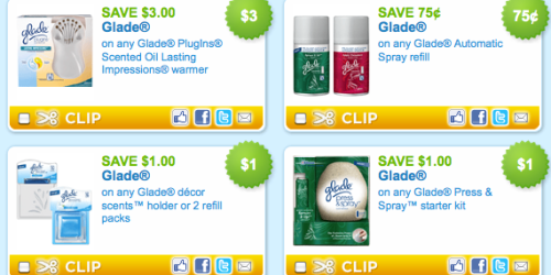 13 New Glade Product Coupons + CVS Deal