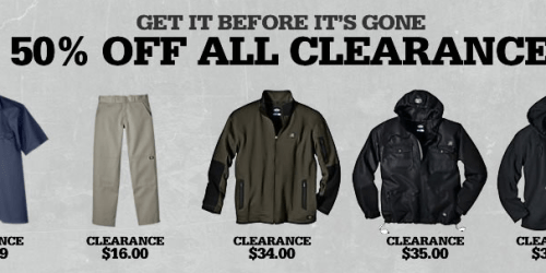 Dickies.com: 50% Off Clearance + Additional 30% Off (+ FREE Shipping on $25 Orders)