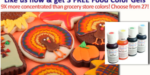 The Prepared Pantry: 3 FREE Food Color Gels (Plus, $3.98 Shipping)