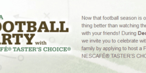 Hosties: Host Football Party with Nescafe Taster's Choice