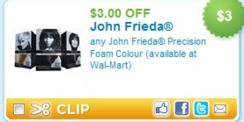 High Value $3/1 John Frieda Precision Foam Colour Coupon = $3.99 at Target