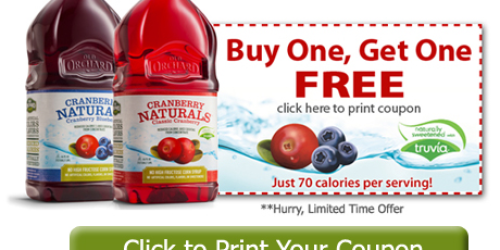 *HOT* Buy 1 Get 1 FREE Old Orchard Cranberry Naturals Coupon (Facebook)