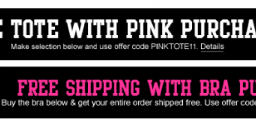 Victoria's Secret: Lace Bra, Pink Tote and Secret Rewards Card Only $24.50 Shipped