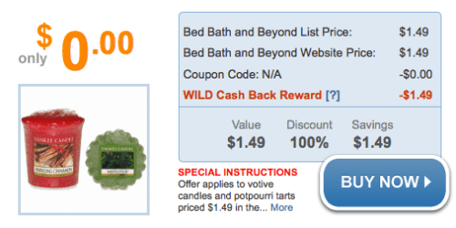 ShopatHome.com: FREE Yankee Candle or Potpourri Tart + Free Shipping from Bed, Bath, & Beyond