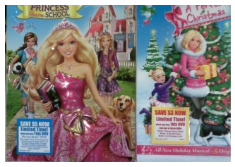 Target 2 Barbie DVD s and 1 Barbie Doll Only 16.98