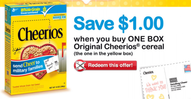$1/1 Cheerios Coupon (+ How To Send 