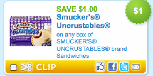 *HOT* $1/1 Smuckers Uncrustables Coupon