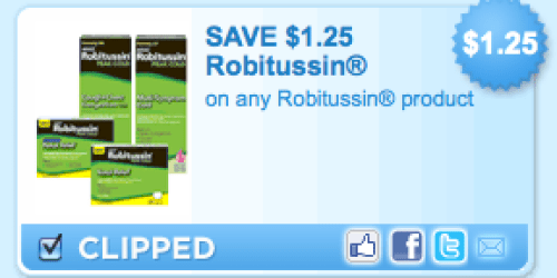 New $1.25/1 Robitussin Coupon = FREE at Walmart?!