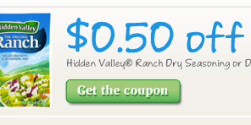 Rare $0.50/1 Hidden Valley Seasoning or Dip Coupon