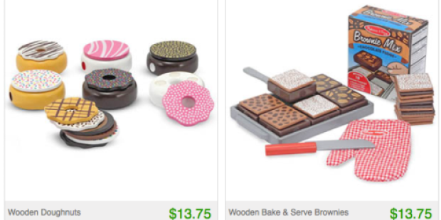Totsy: *HOT* Melissa & Doug Wooden Doughnuts or Brownie Set Only $13.75 Shipped + More