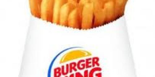 Burger King: Free Fries (12/16 Only)