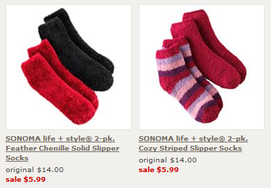 Kohl's.com: Slipper Socks (2 Pack) $4.79 Shipped + $10 Kohl's Cash for ...