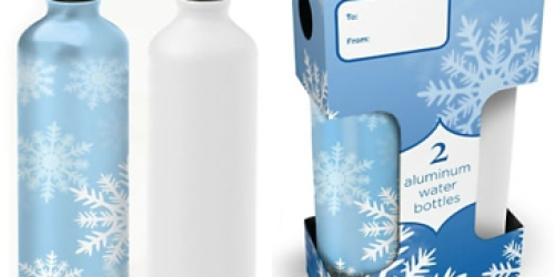Gaiam: 2-Pack Holiday Aluminum Water Bottles Only $6.39 Shipped + 6% Cash Back