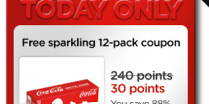 My Coke Rewards: *HOT* FREE Coca-Cola 12-Pack Only 30 Points (88% Off – Today Only!)